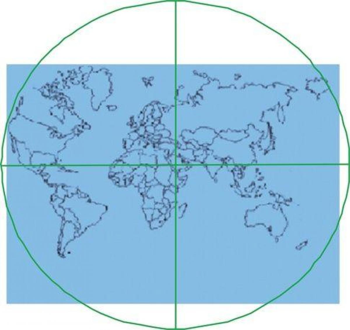 mapa da Caaba é o centro do mundo 