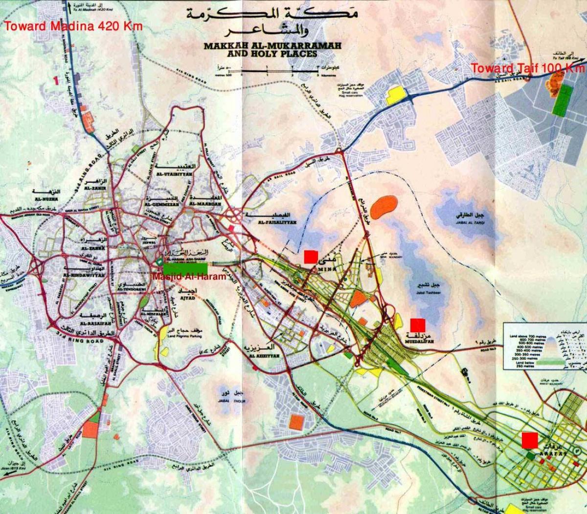 Meca haram sharif mapa