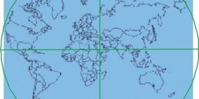 Mapa da Caaba é o centro do mundo 