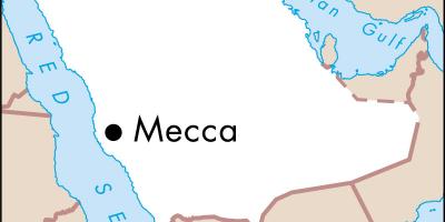 Mapa de se shahrah e hijras Meca 