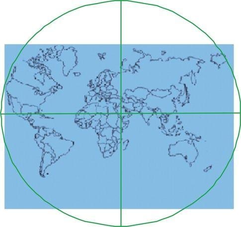 mapa da Caaba é o centro do mundo