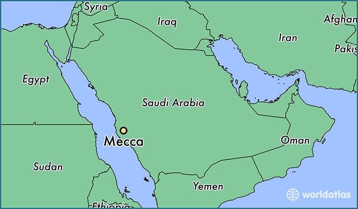 Meca no mapa
