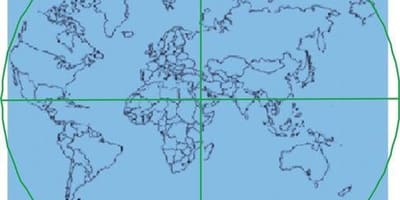 Mapa da Caaba é o centro do mundo 