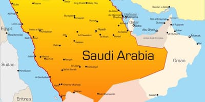 Meca na arábia saudita mapa